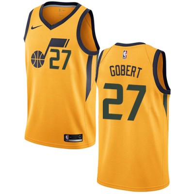 Nike Utah Jazz #27 Rudy Gobert Yellow Youth NBA Swingman Statement Edition Jersey